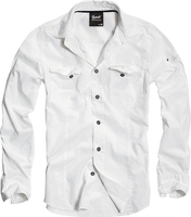 Brandit SlimFit Camicia,  bianco,  dimensione L per uomo