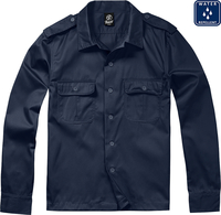 Brandit US Camicia a maniche lunghe,  blu,  dimensione XL per uomo