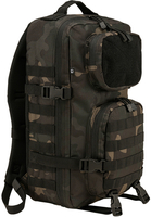 Brandit US Cooper Patch Large Zaino,  nero-verde-marrone,  dimensione 31-40l per uomo