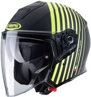 Caberg Flyon Bakari Casco Jet,  nero-giallo,  dimensione XL per uomo