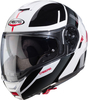 Caberg Levo X Manta Casco,  grigio-bianco-rosso,  dimensione L per uomo