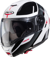 Caberg Levo X Manta Casco,  grigio-bianco-rosso,  dimensione XL