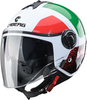 Caberg Riviera V4 X Alpha Casco Jet,  bianco-rosa-verde,  dimensione 2XL per uomo