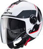 Caberg Riviera V4 X Geo Casco Jet,  nero-bianco-rosso-verde,  dimensione XL per uomo