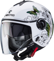 Caberg Riviera V4 X Muse Casco Jet Donna,  bianco-verde-giallo,  dimensione XS per donne