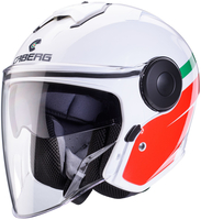 Caberg Soho Zephir Casco Jet,  bianco-rosa-verde,  dimensione 2XL per uomo