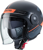 Caberg Uptown Loft Casco Jet,  nero-arancione,  dimensione 2XL