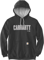 Carhartt Felt Logo Graphic Felpa,  nero,  dimensione L