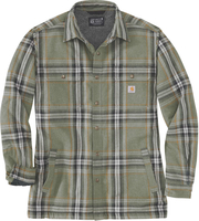 Carhartt Flannel Sherpa Lined Camicia,  verde,  dimensione S per uomo