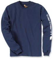 Carhartt Logo Longsleeve,  blu,  dimensione XL per uomo