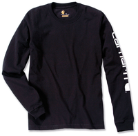 Carhartt Logo Longsleeve,  nero,  dimensione XL per uomo