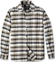 Carhartt Rugged Flex Relaxed Fit Midweight Flannel Long-Sleeve Plaid Camicia,  beige,  dimensione M per uomo