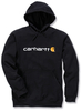 Carhartt Signature Logo Midweight Felpa,  nero,  dimensione XS per uomo