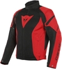 Dainese Air Crono 2 Tex Giacca tessile moto,  nero-rosso,  dimensione 50 per uomo