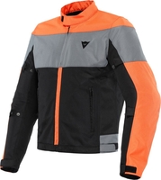 Dainese Elettrica Air Tex Giacca tessile moto,  nero-arancione,  dimensione 52 per uomo
