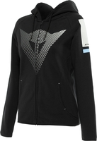 Dainese Fade Full-Zip Felpa con cappuccio da donna,  nero-grigio-blu,  dimensione XL per donne