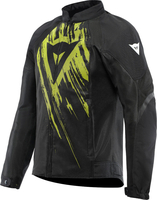 Dainese Herosphere Tex Tarmac Giacca tessile moto,  nero-giallo,  dimensione 54 per uomo
