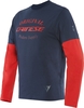 Dainese Paddock LS Maglietta,  rosso-blu,  dimensione XL
