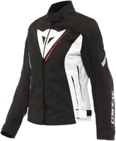Dainese Veloce D-Dry Giacca tessile da donna,  nero-bianco-rosso,  dimensione 44 per donne