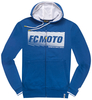 FC-Moto Waving Felpa con cappuccio zip,  bianco-blu,  dimensione S per uomo