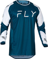 Fly Racing Evolution 2024 Maglia Motocross,  bianco-blu,  dimensione M per uomo