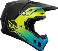Fly Racing Formula CC Centrum Casco Motocross,  nero-blu-giallo,  dimensione S