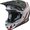 FLY Racing Formula CC Driver Casco Motocross,  bianco-rosso-argento,  dimensione XS per uomo