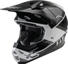 FLY Racing Formula CP Rush Casco Motocross,  nero-grigio-bianco,  dimensione XL per uomo