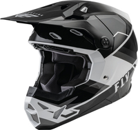 FLY Racing Formula CP Rush Casco Motocross,  nero-grigio-bianco,  dimensione XS