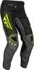Fly Racing Kinetic Jet Pantaloni Motocross,  nero-verde-giallo,  dimensione 42