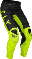 Fly Racing Kinetic Kore Pantaloni Motocross,  nero-giallo,  dimensione 38