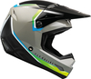 Fly Racing Kinetic Vision Casco Motocross,  nero-grigio,  dimensione XL per uomo