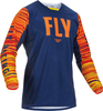 Fly Racing Kinetic Wave Maglia Motocross,  blu-arancione,  dimensione XL per uomo