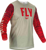 Fly Racing Kinetic Wave Maglia Motocross,  grigio-rosso,  dimensione XL per uomo