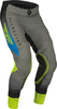 Fly Racing Lite 2023 Pantaloni Motocross,  grigio-blu-giallo,  dimensione 32 per uomo
