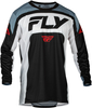 Fly Racing Lite 2024 Maglia Motocross,  nero-grigio-bianco,  dimensione XL