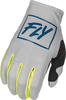 Fly Racing Lite Guanti motocross,  grigio-giallo,  dimensione XS