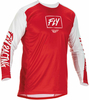 Fly Racing Lite Maglia Motocross,  bianco-rosso,  dimensione XL per uomo