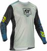 Fly Racing Lite Maglia Motocross,  grigio-blu,  dimensione XL