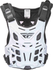 Fly Racing Roost Guard CE Gilet Protettore,  bianco per uomo
