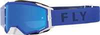Fly Racing Zone Pro Occhiali da motocross,  blu per uomo