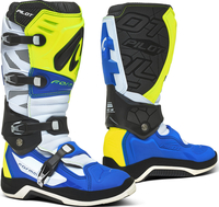 Forma Pilot Motocross Stivali,  bianco-blu-giallo,  dimensione 41 per uomo