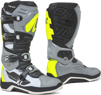 Forma Pilot Motocross Stivali,  grigio-giallo,  dimensione 47 per uomo
