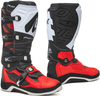 Forma Pilot Motocross Stivali,  nero-bianco-rosso,  dimensione 42 per uomo