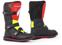 Forma Rock Stivali da motocross per bambini,  nero-rosso-giallo,  dimensione 36