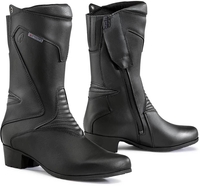 Forma Ruby Impermeabile Ladies Motorcycle Stivali,  nero,  dimensione 39 per donne