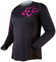 FOX Blackout Maglia da donna in motocross,  nero-porpora,  dimensione 2XL per donne