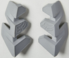 FOX Instinct Offroad Inserto laterale,  grigio,  dimensione 46 per uomo