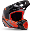 FOX V1 Emotion Casco da motocross,  nero-grigio-arancione,  dimensione XL per uomo
