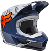 FOX V1 Karrera Casco Motocross,  nero-bianco-blu,  dimensione XL